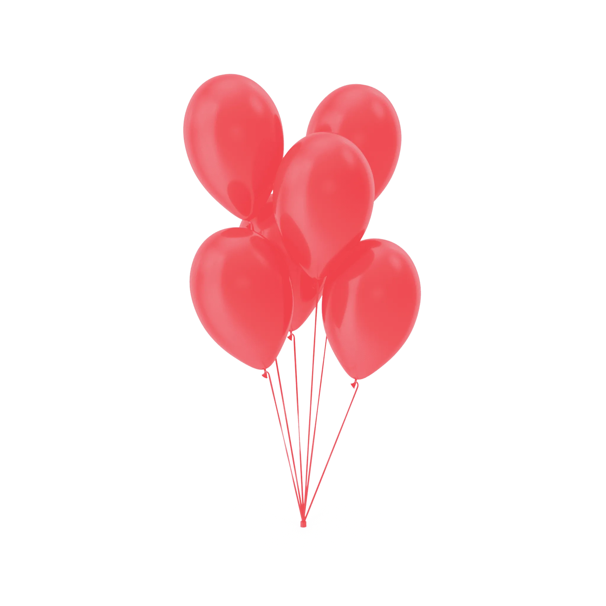 Ballons rot Pastell