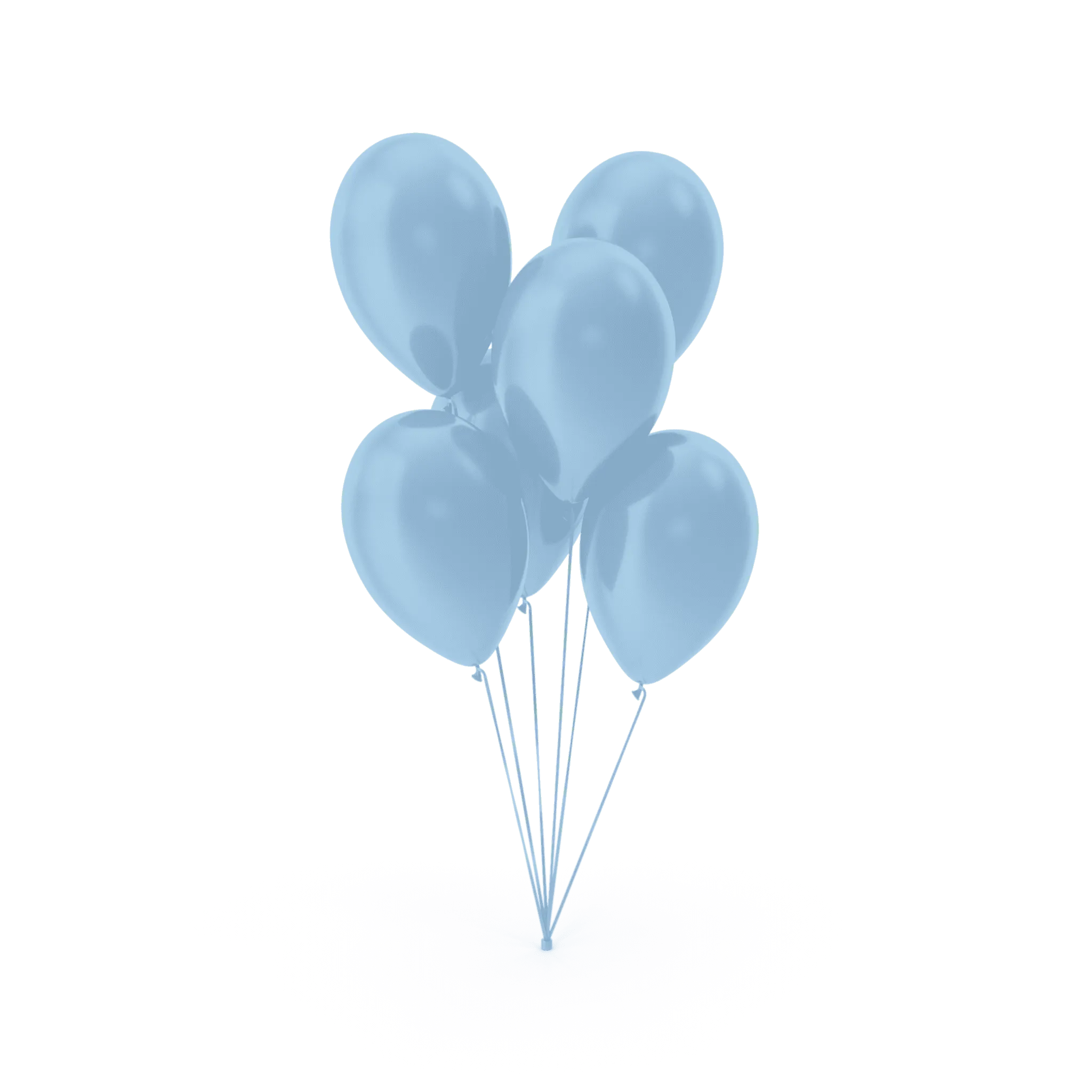 Ballons hellblau Pastell