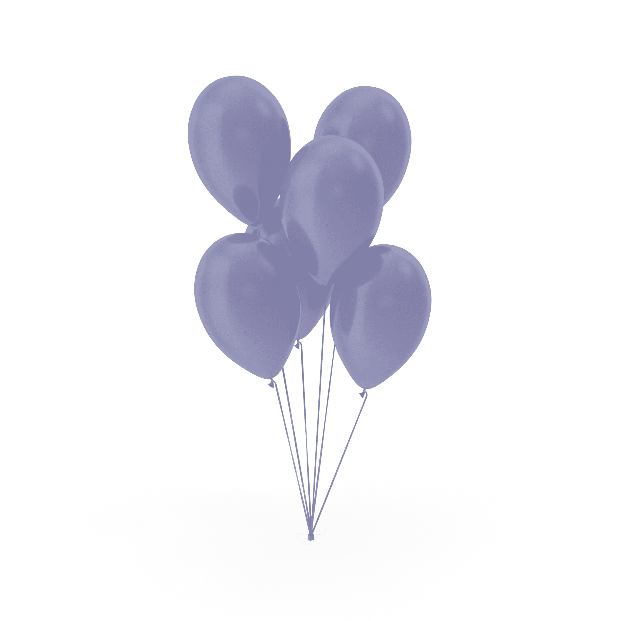 Ballons blaugrau Pastell