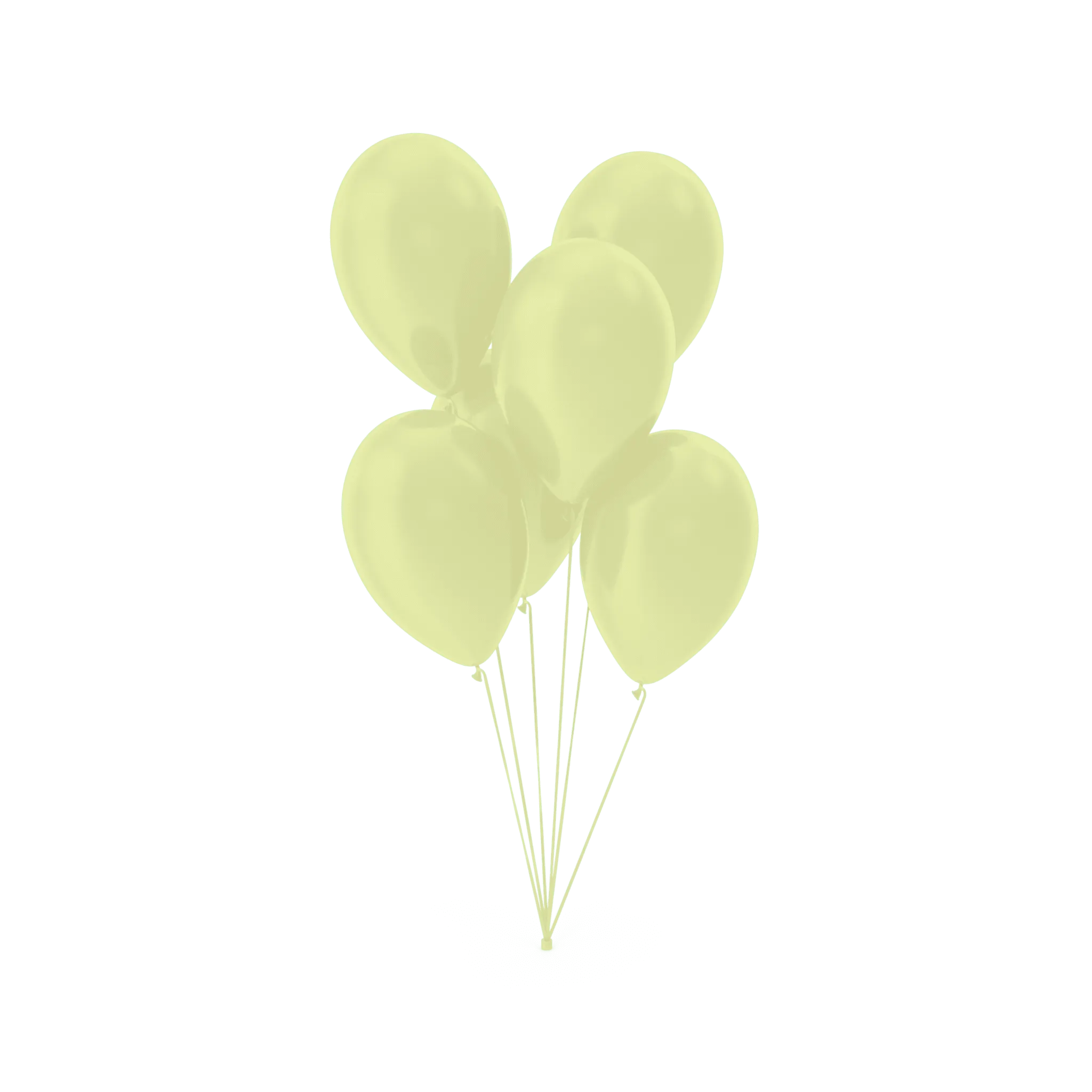 Ballons gelb Pastell