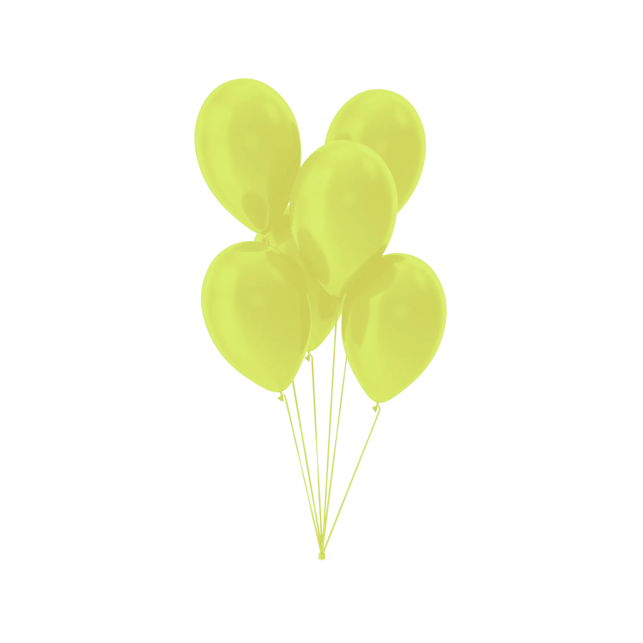 Ballons gelbgrün Pastell