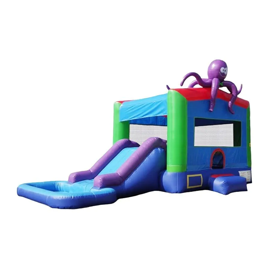 Octopus Bounce House w/ Water Slide + Pool