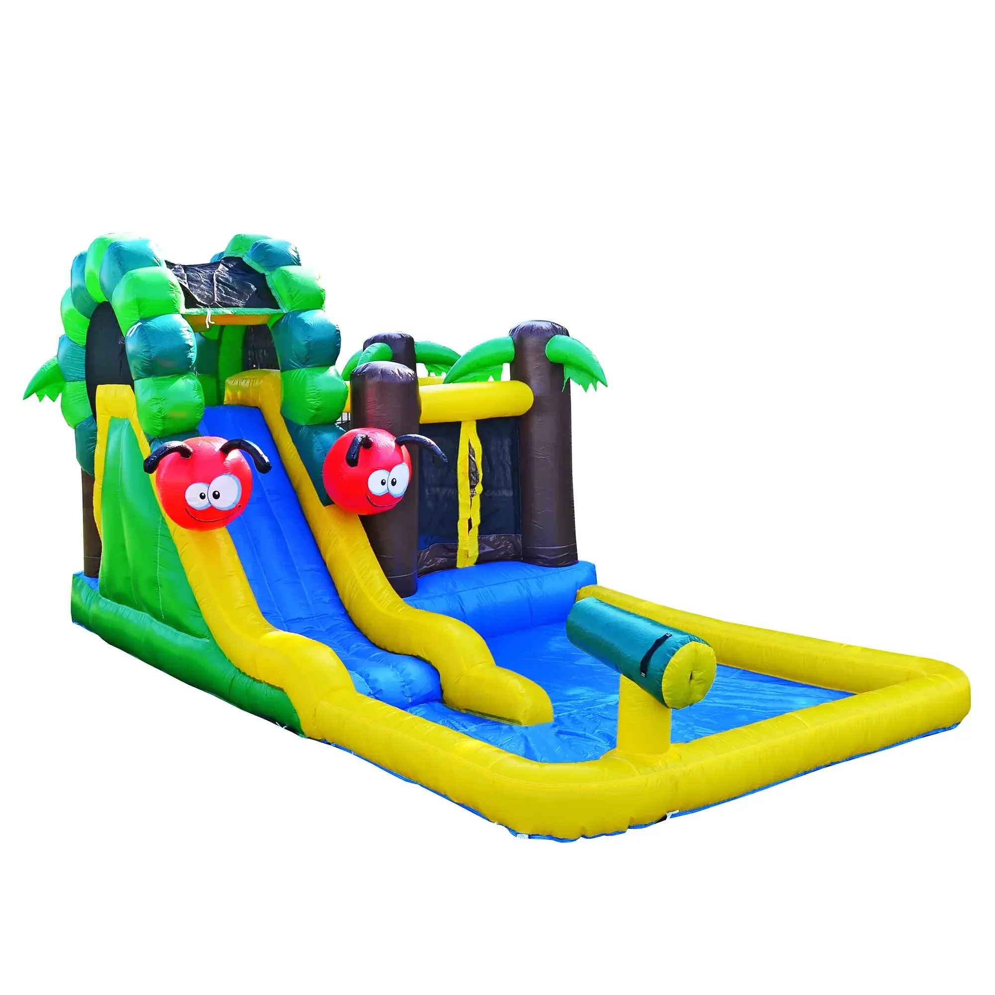 Caterpillar Bounce House - Waterslide w/ Splash Pool