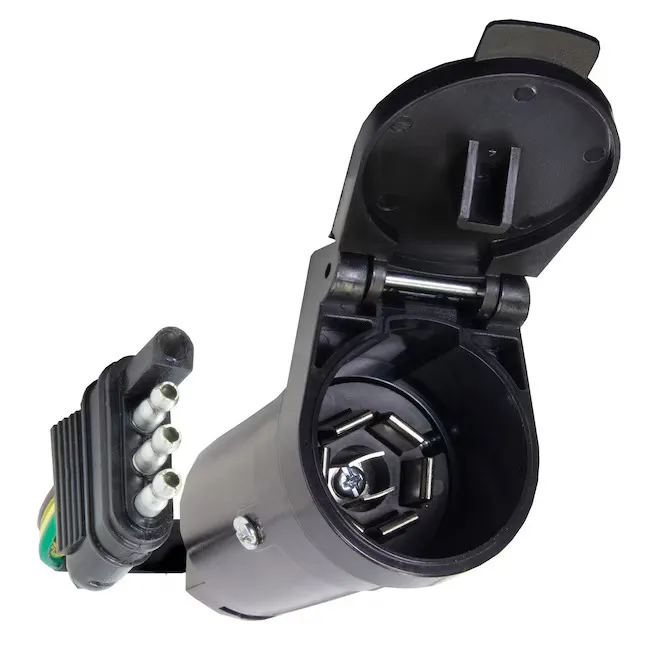 Adaptador eléctrico y de cableado para remolque (7 pines a 4 pines) - Unidad individual