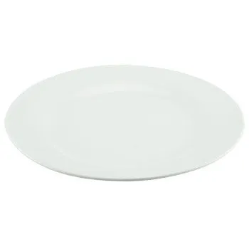 White Round Side Plates 