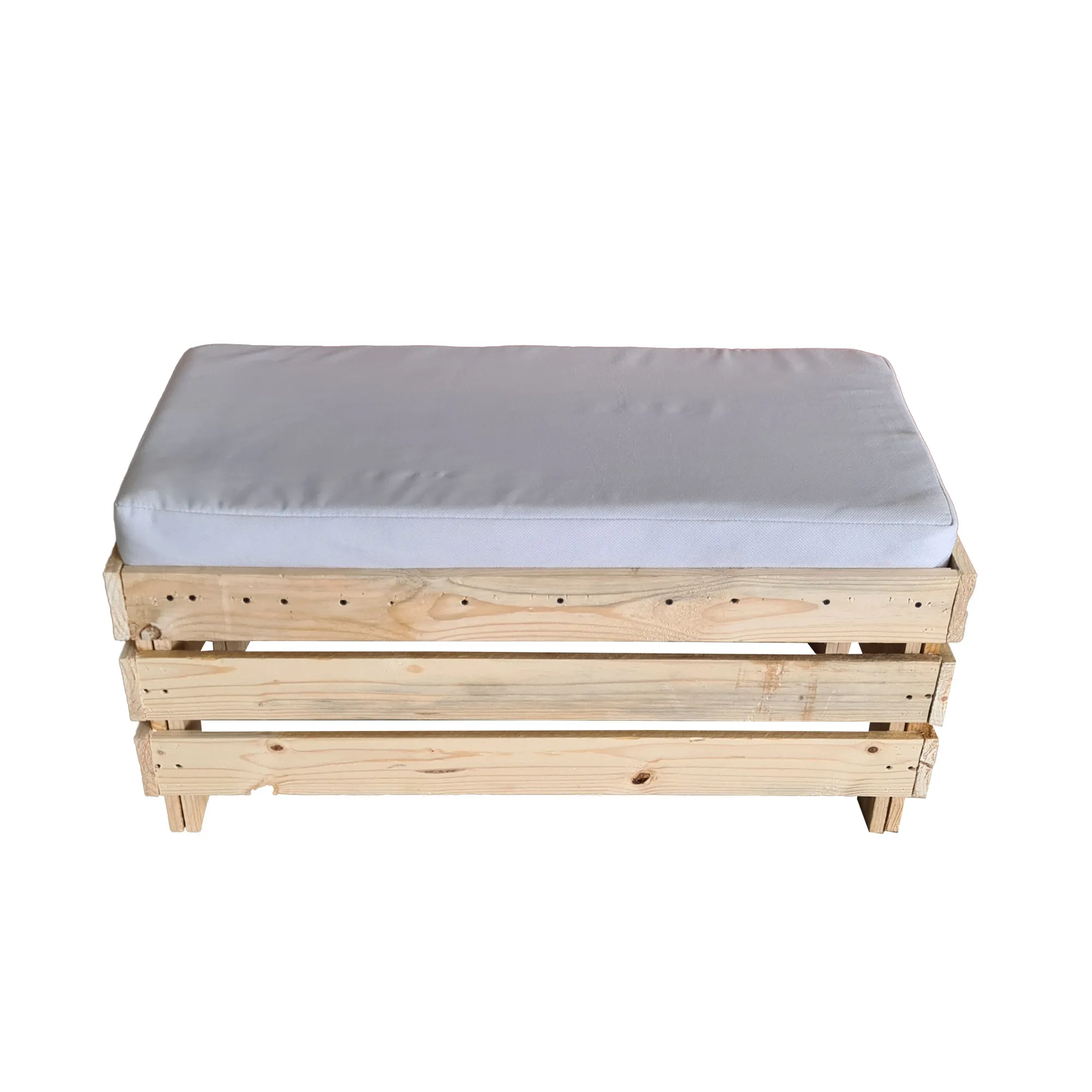 Wooden Pallet Ottoman-Double 