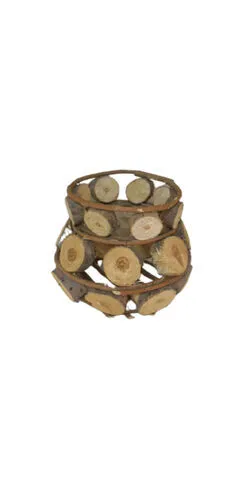 Traditional wooden craft pot (large)