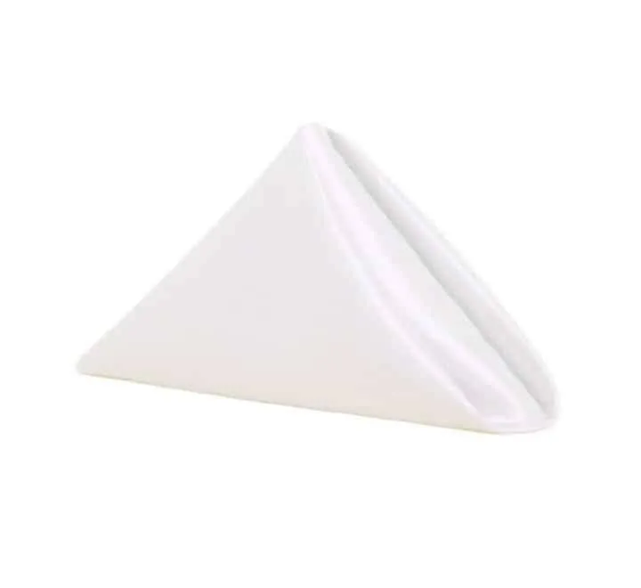 satin napkin white 400mm