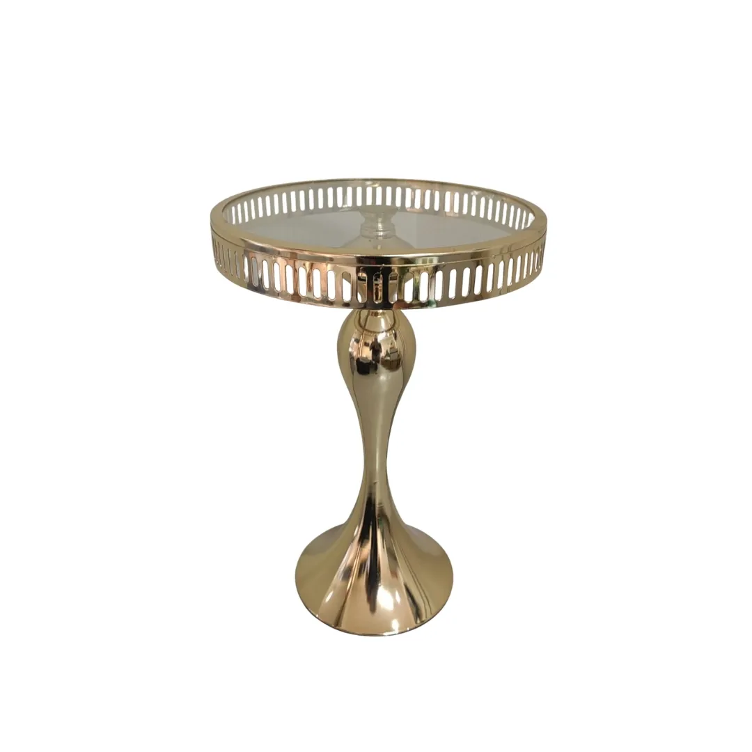 Large Gold Cake Stand W 27cm x H 40cm