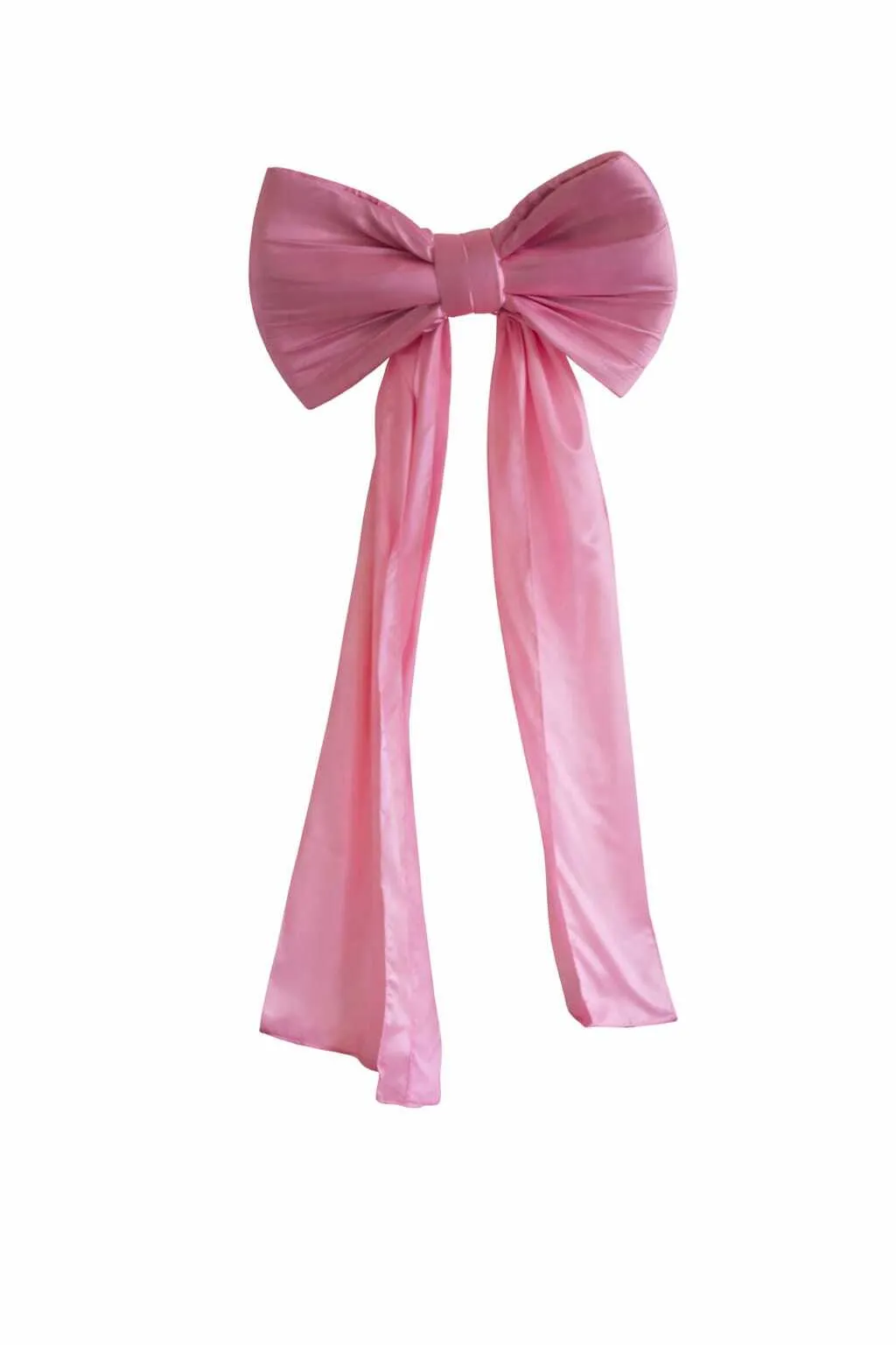 Giant Pink Material Bow