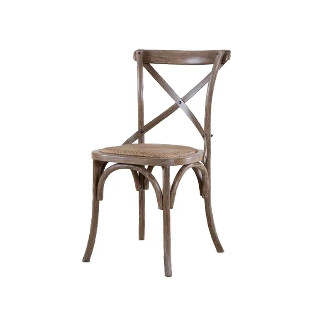Dark Cross Back Chair