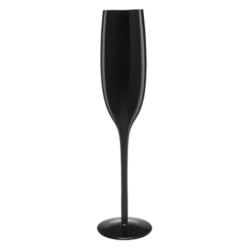 BLACK CHAMPAGNE GLASS