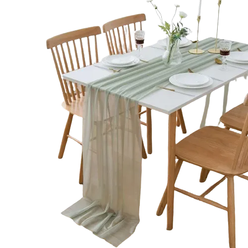 Sage Green Tulle Runner