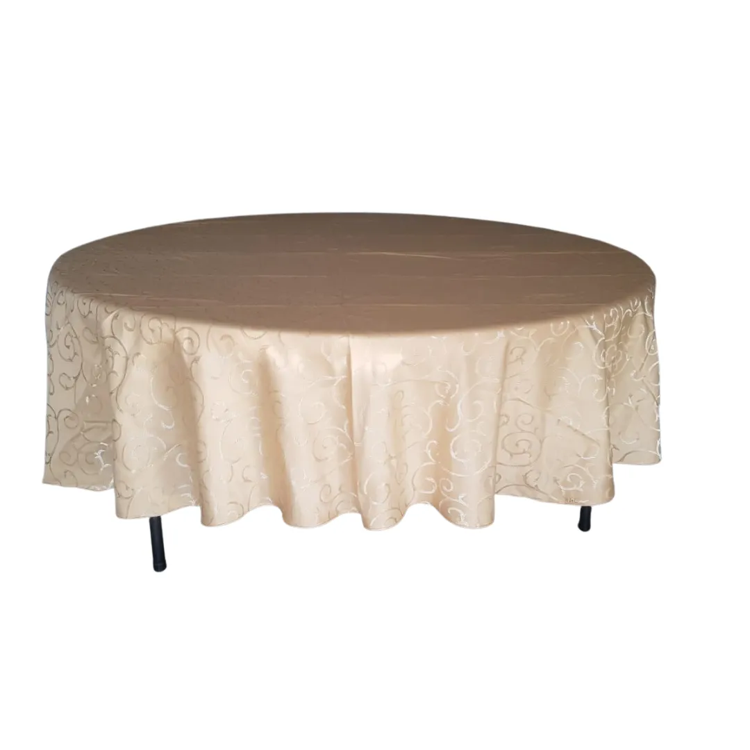 Gold Round table cloth