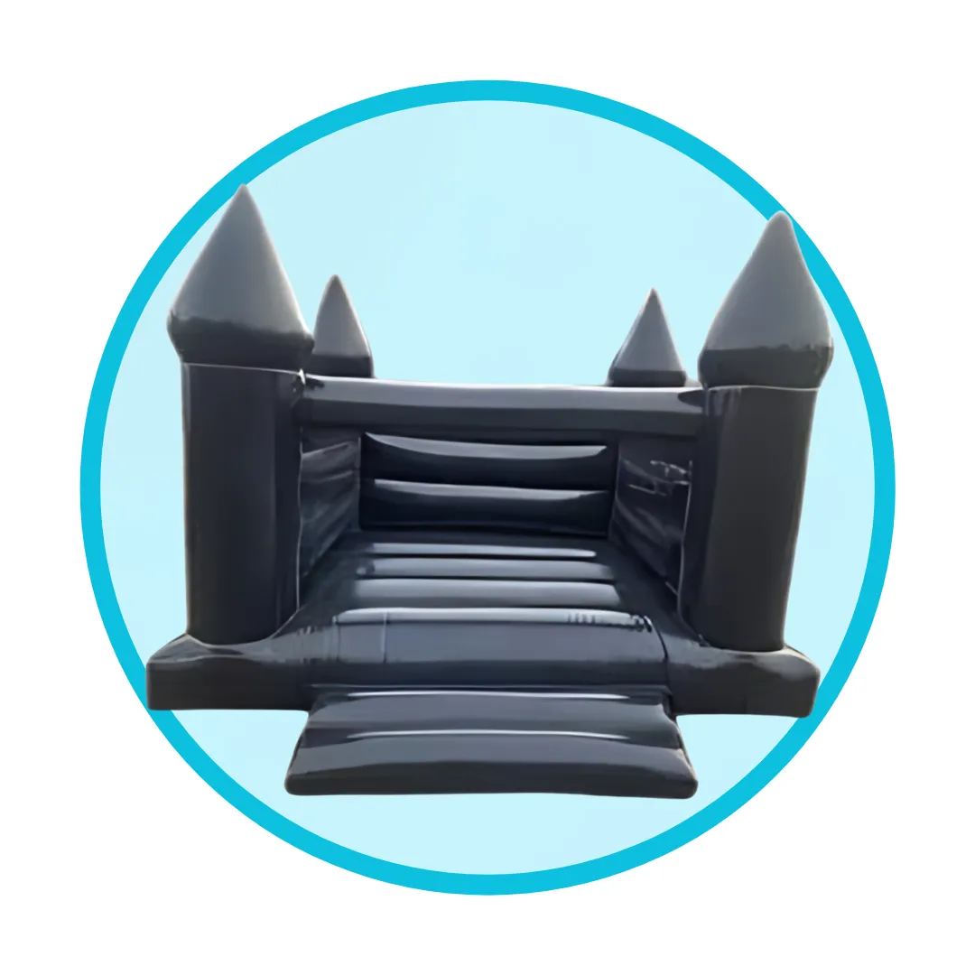 Black Jumping Castle 4m x 4m 