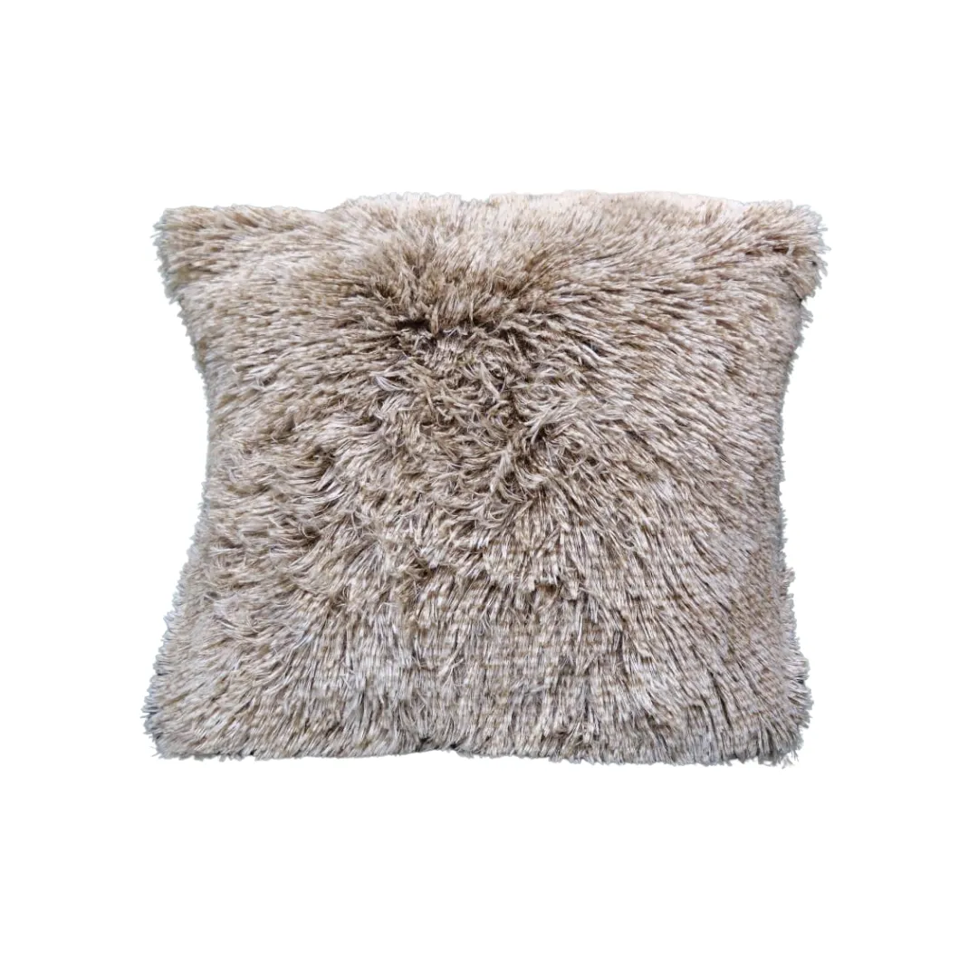 Brownish Nude Fur Scatter Cushion
