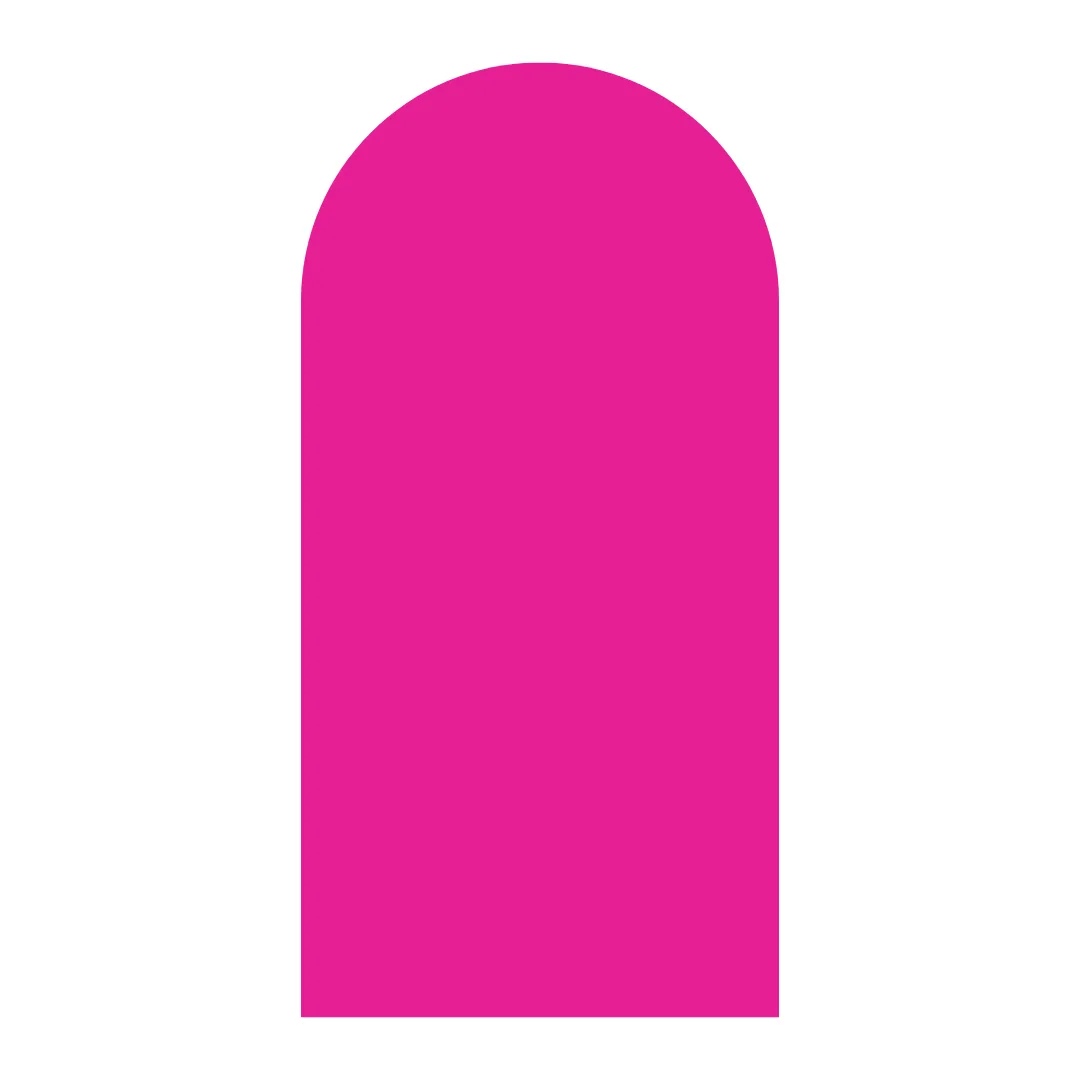 Cerise Pink Arch Backboard