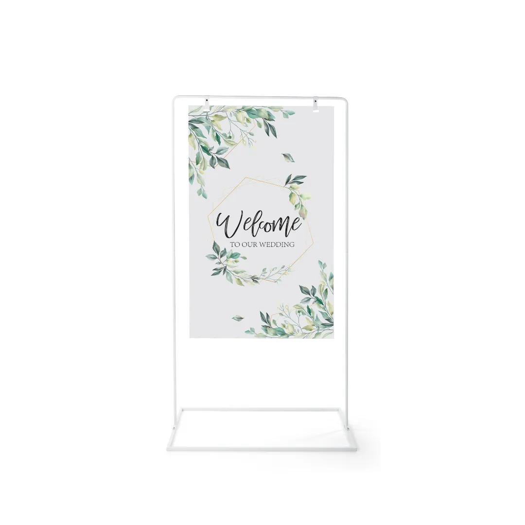 Modern welcome Board Stand  & A1 Correx board