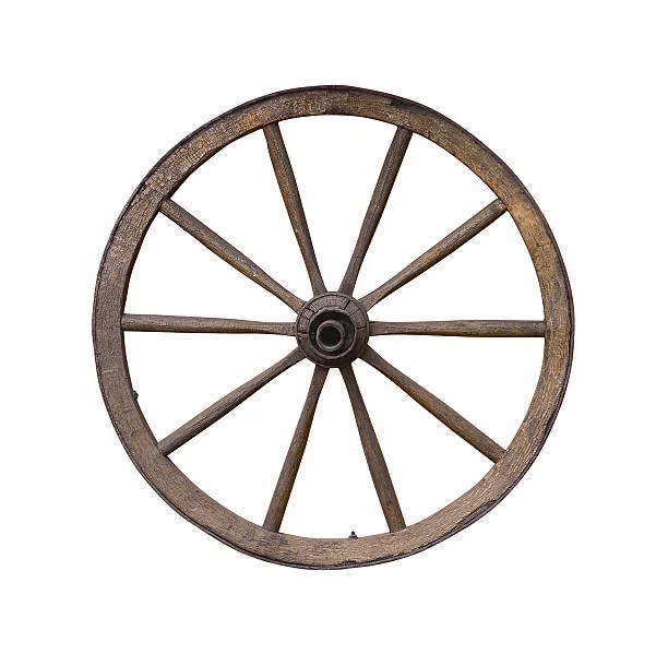 WOODEN  OX WAGON WHEELS
