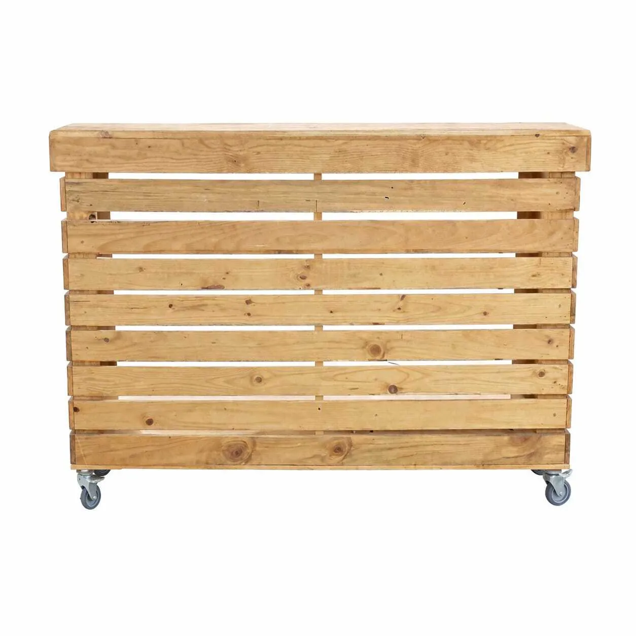 Natural wood bar counter 