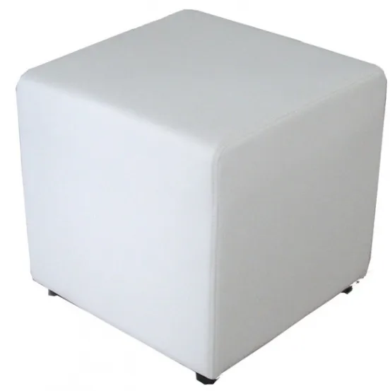 Square Ottoman White