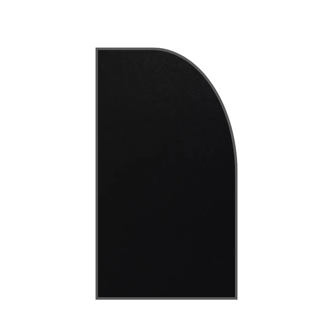 Black Arch Curved Backboard 1600mm x 900mm