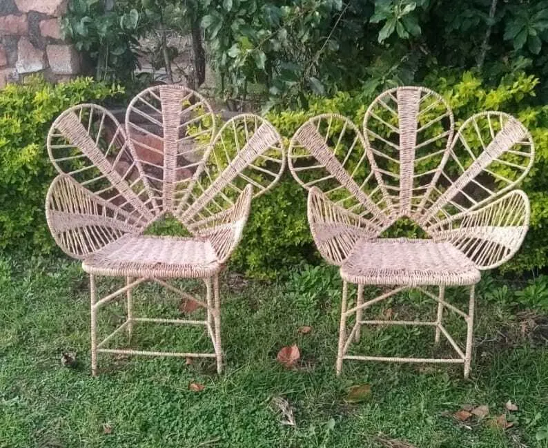 FLOWER RATTAN CHAIR