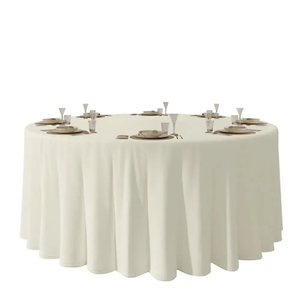 ROUND IVORY TABLE CLOTH 2800MM