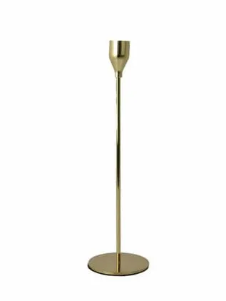 GOLD CANDLE STAND (S) 22cm