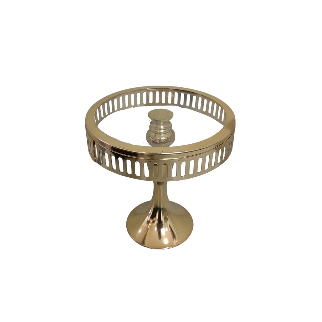 Small Gold Cake Stand W 19cm x H 20cm