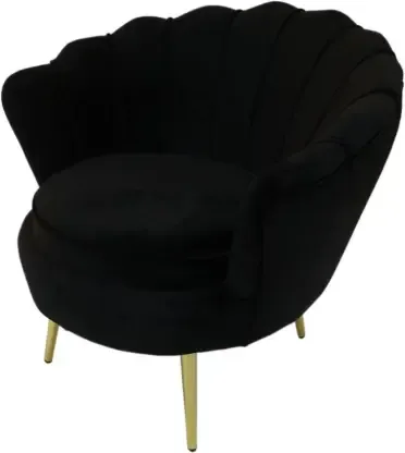 BLACK TULLIP CHAIR SINGLE