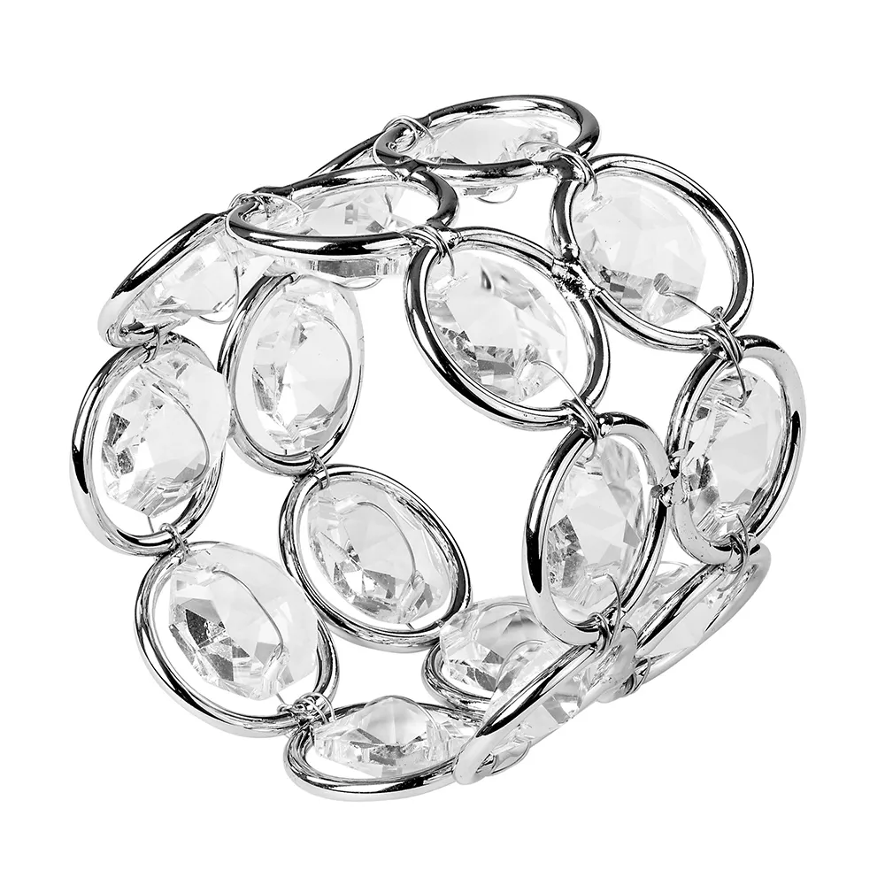 Silver Crystal Napkin Ring  