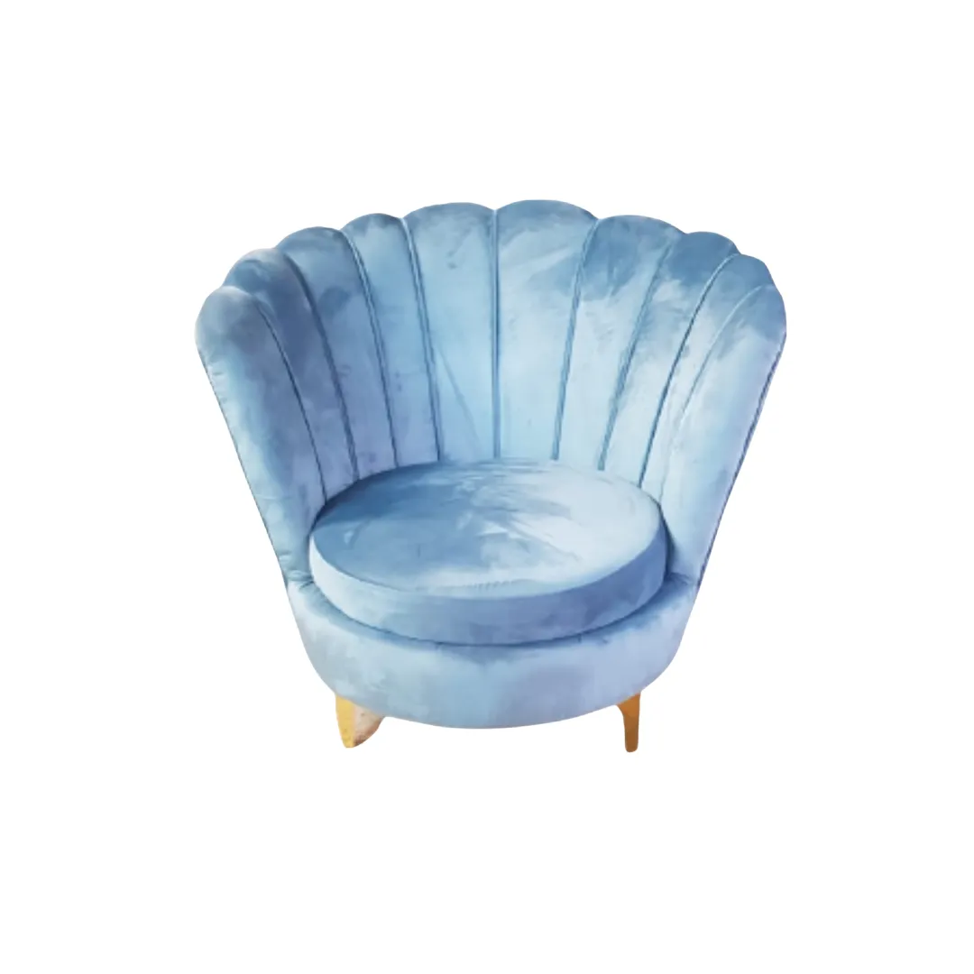 Single Tulip Couch Sky Blue
