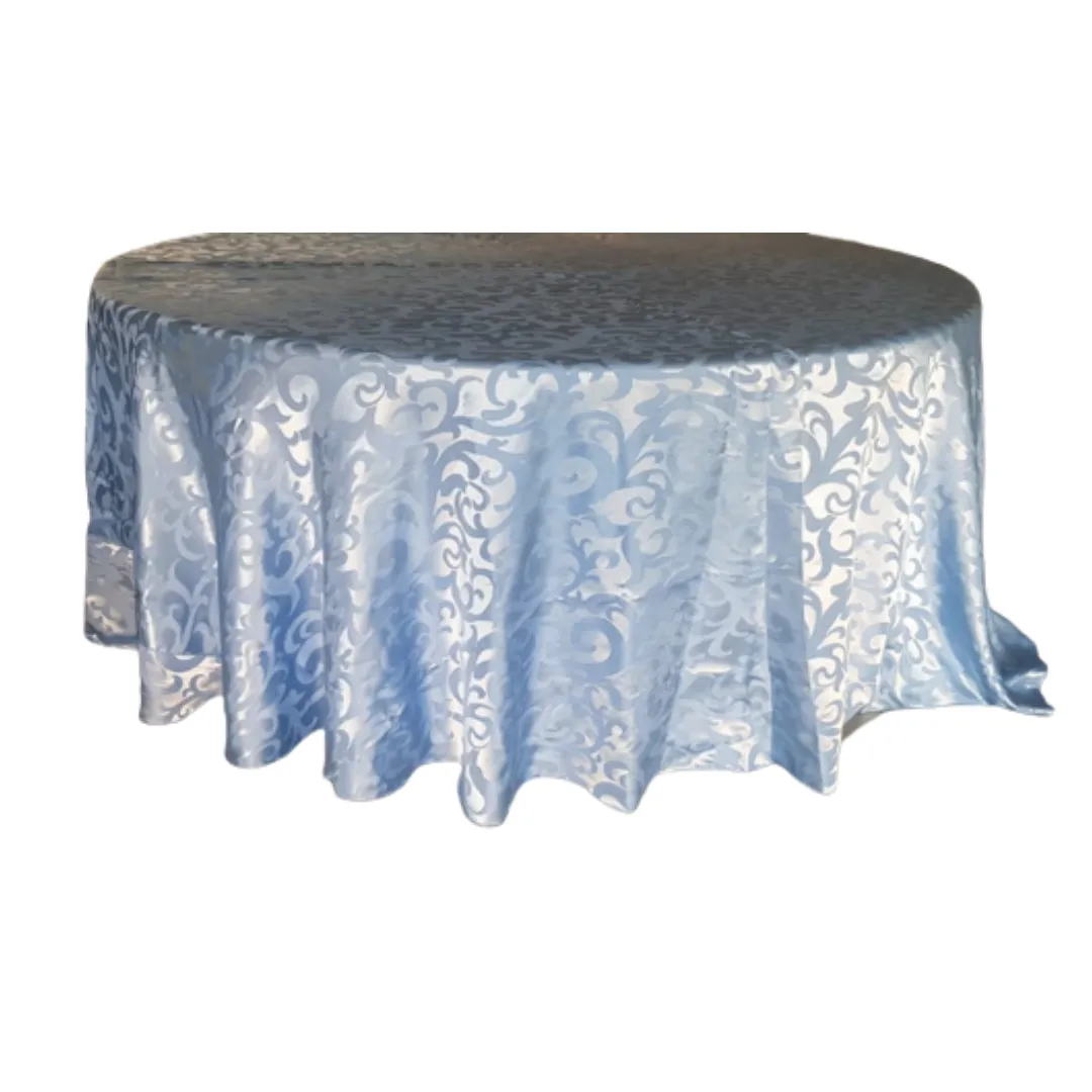 Light Blue Round Table Cloth