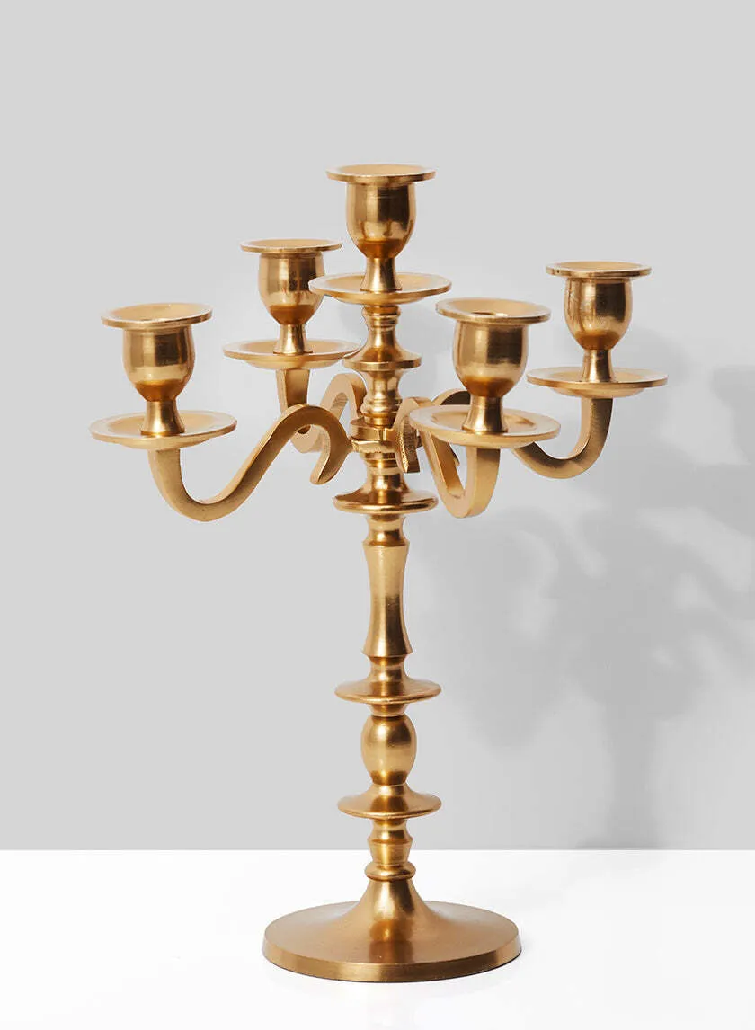 Gold Candelabra 5 ARM  70CM