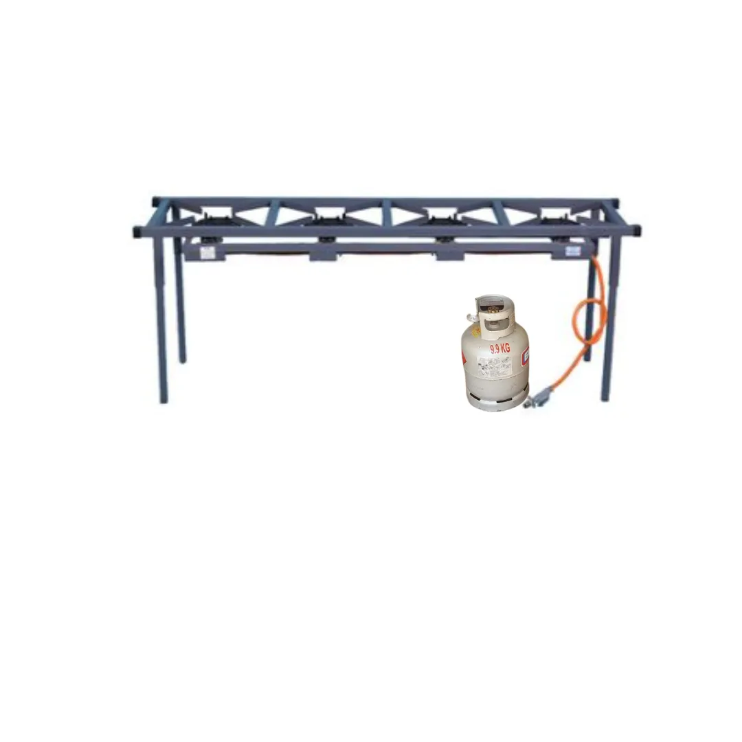 4 Plate gas stove incl. 9kg gas