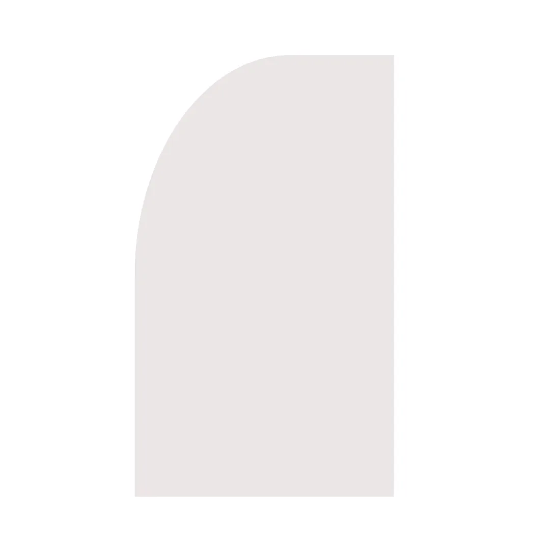 White Curve Arch Backboard (Right)