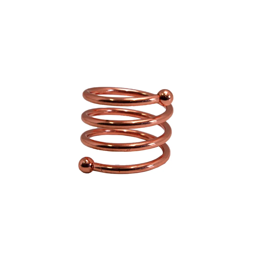 Rose Gold Spiral Napkin Ring 