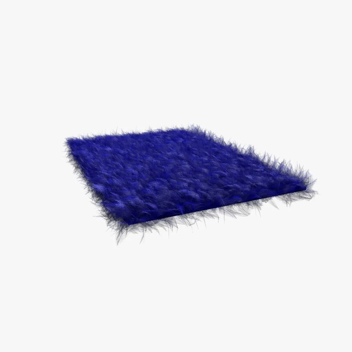 Royal Blue Fur Carpet