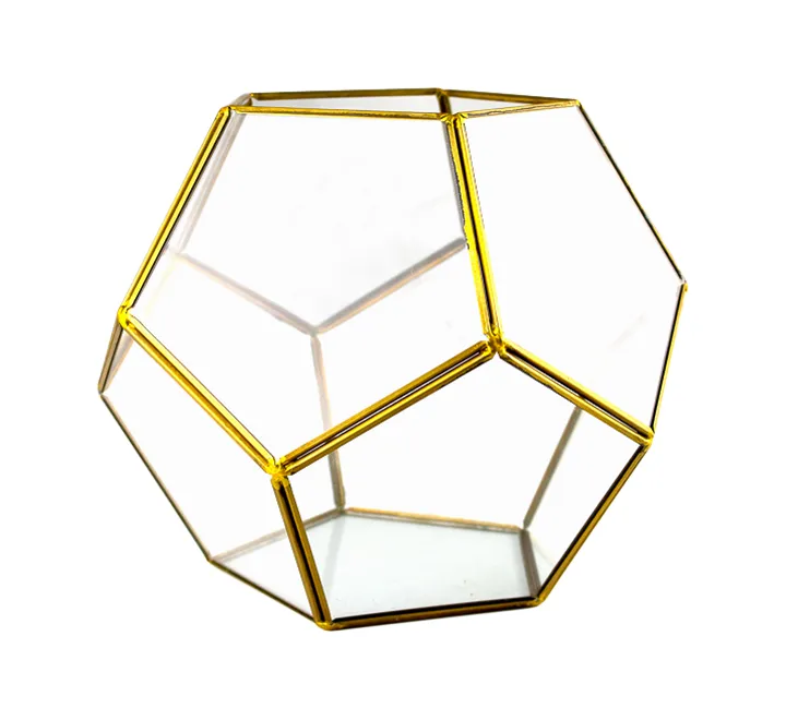 Gold Hexagon Centerpiece