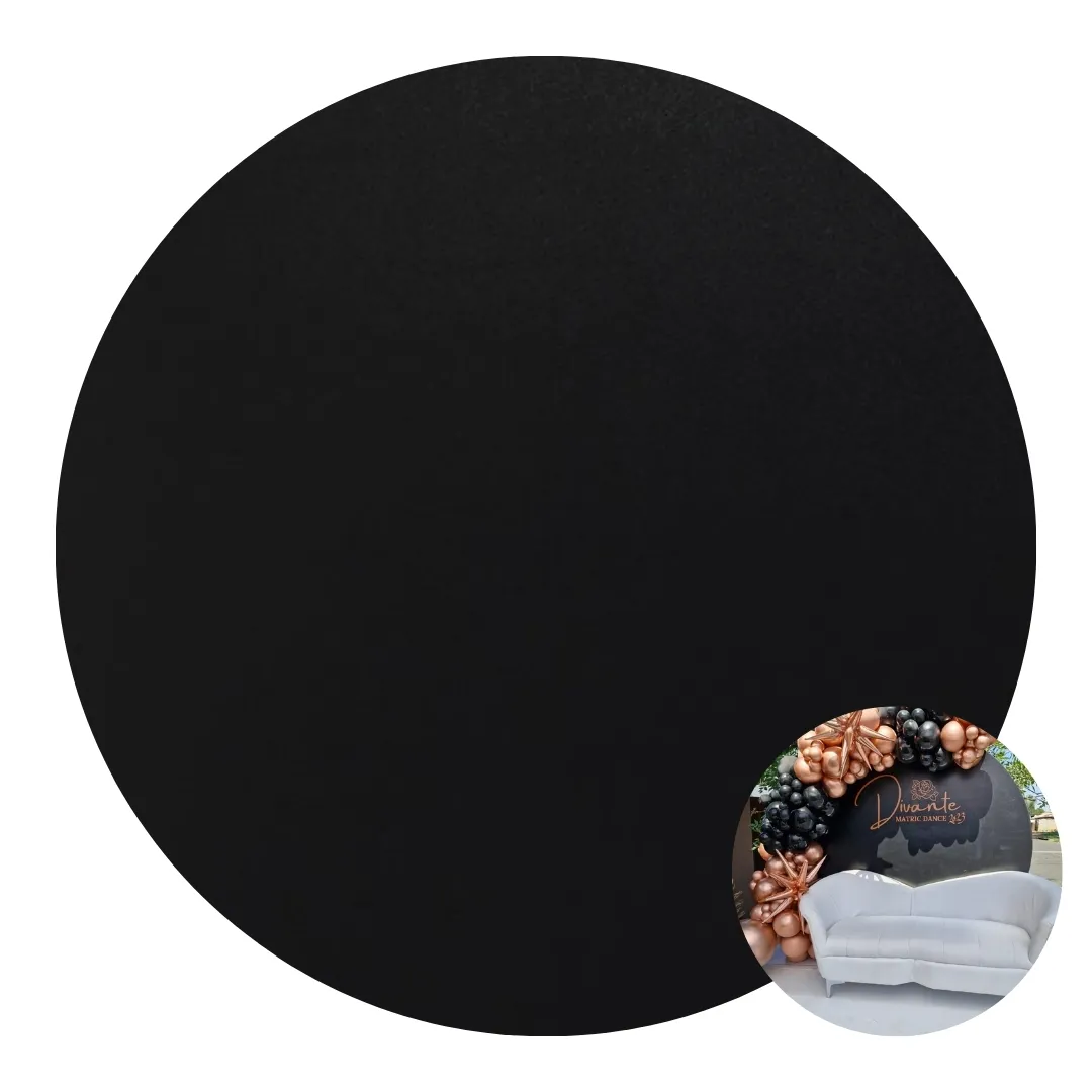 Black Round Backboard (Plain)1800mm DIAMETER