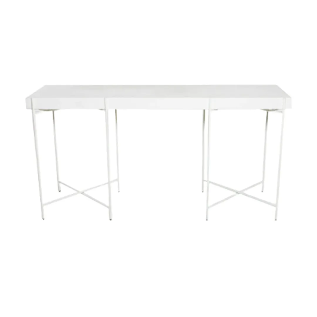 White Conversation Cocktail table Rectangular