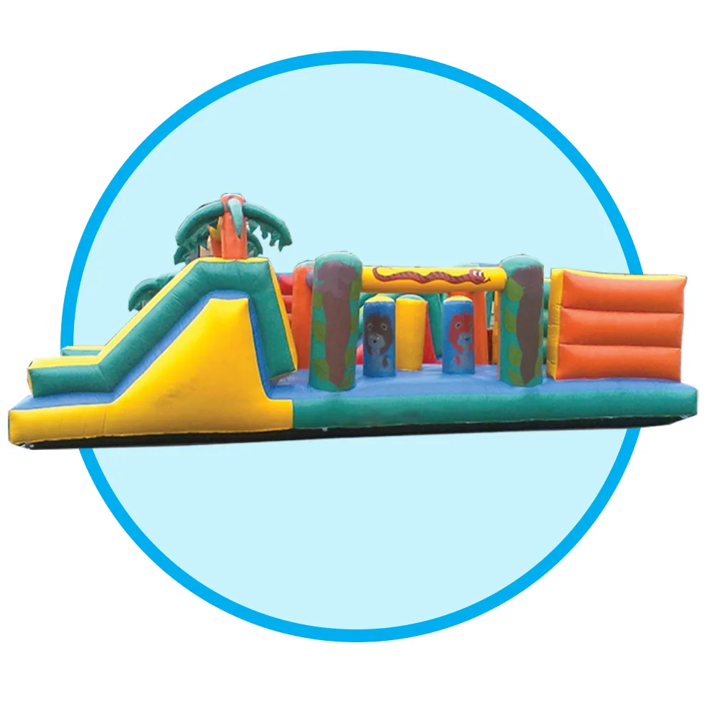 Tropical Gladiator Jumping Castle 3m x 9m