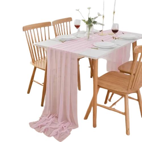 Soft Pink Tulle Runner