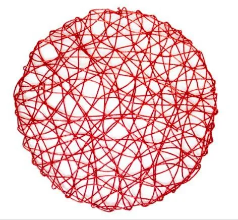 Red Round Table Mat