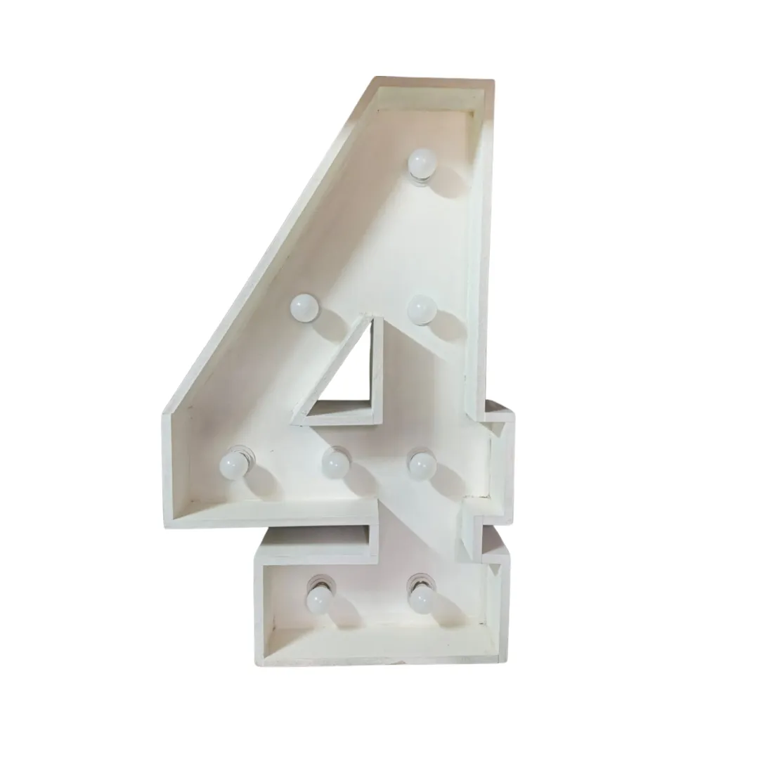 Number 4 Marquee Light (1 meter)