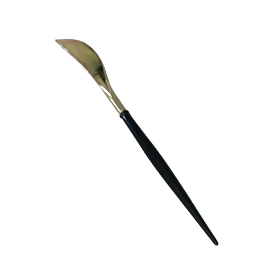 Black & Gold Portugal Plastic knife