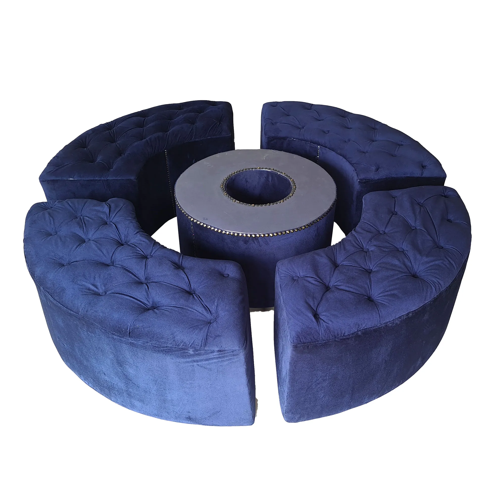 Navy Blue C Shape Jessica Set (8 Seater)