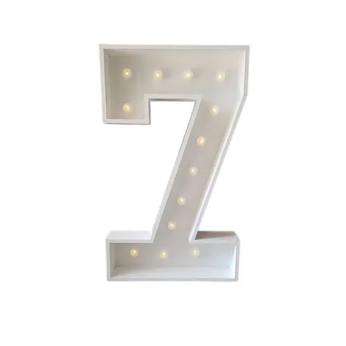 Number 7 Marquee Light 1m Height