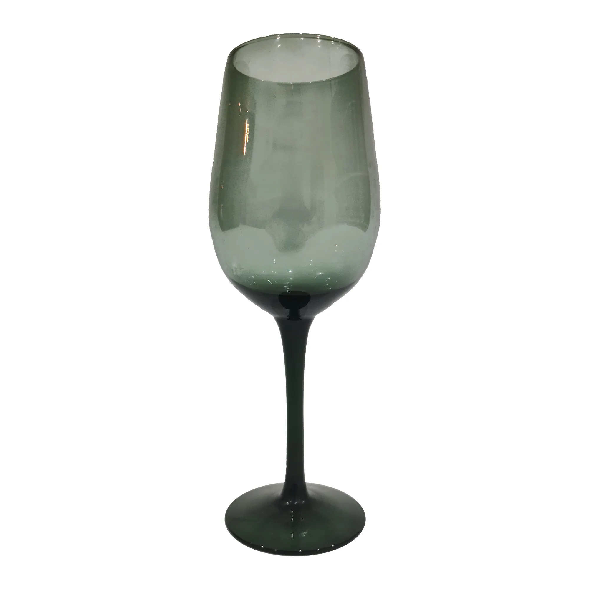 Black Smoked Wine Glass 